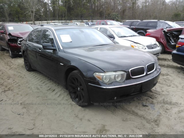 WBAGN63505DS56758 - 2005 BMW 745 LI BLACK photo 1