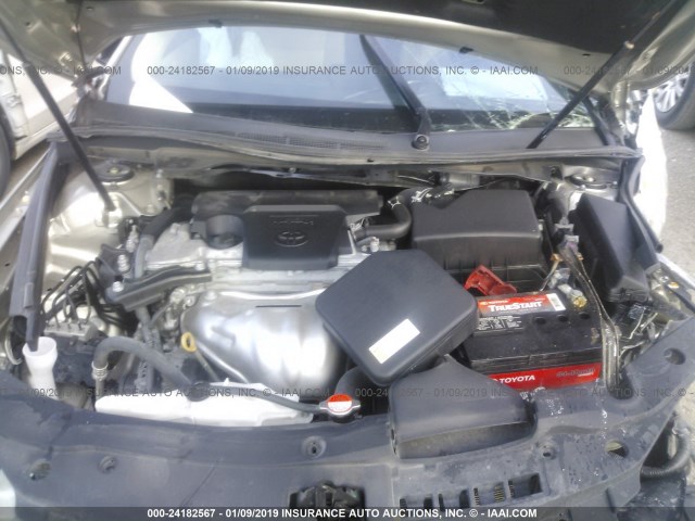 4T4BF1FKXGR520975 - 2016 TOYOTA CAMRY LE/XLE/SE/XSE TAN photo 10