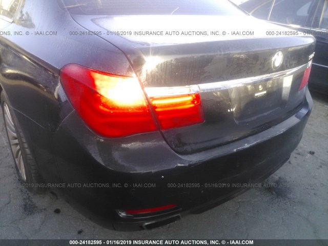 WBAKA83529CY33710 - 2009 BMW 750 I BLACK photo 6