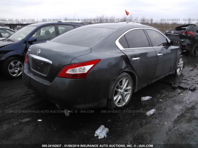 1N4AA5AP8BC827844 - 2011 NISSAN MAXIMA S/SV GRAY photo 4