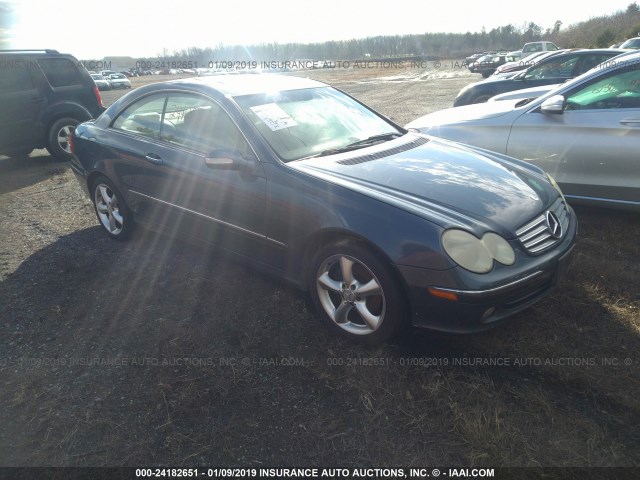 WDBTJ65J95F145295 - 2005 MERCEDES-BENZ CLK 320C BLUE photo 1