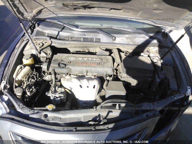 4T1BE46KX7U513362 - 2007 TOYOTA CAMRY NEW GENERAT CE/LE/XLE/SE GRAY photo 10