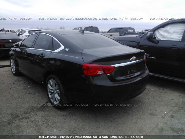 2G1115S30G9148728 - 2016 CHEVROLET IMPALA LT BLACK photo 3