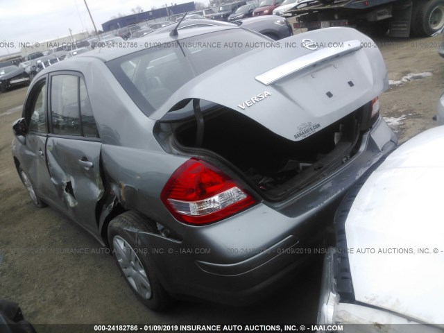 3N1BC1AP3BL372684 - 2011 NISSAN VERSA S/SL GRAY photo 6