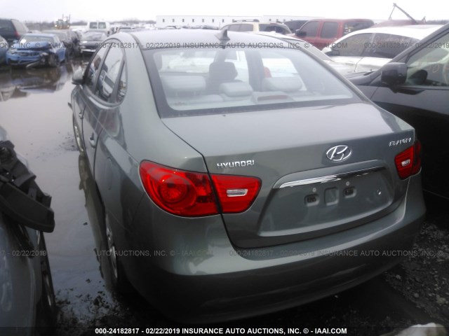 KMHDU46D59U750096 - 2009 HYUNDAI ELANTRA GLS/SE GREEN photo 3