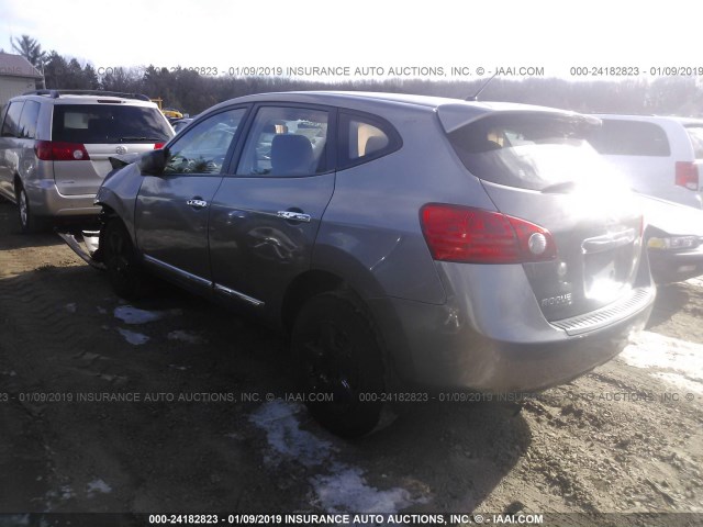 JN8AS5MV7CW386715 - 2012 NISSAN ROGUE S/SV GRAY photo 3