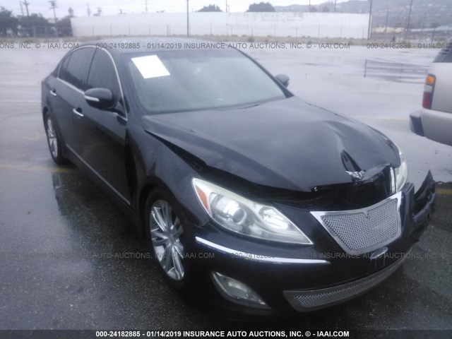 KMHGC4DD8CU178208 - 2012 HYUNDAI GENESIS 3.8L BLACK photo 1