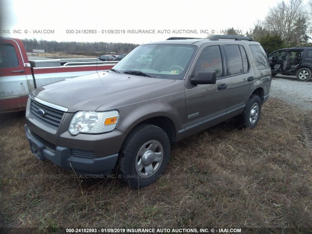 1FMEU72E66UB13928 - 2006 FORD EXPLORER XLS GRAY photo 2