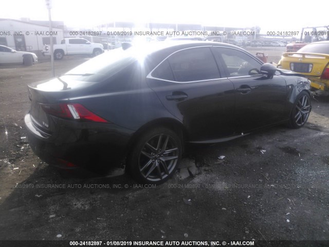 JTHBE1D23E5009859 - 2014 LEXUS IS 350 BLACK photo 4