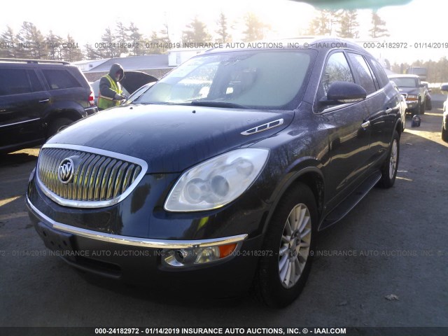 5GAEV23D29J152212 - 2009 BUICK ENCLAVE CXL BLACK photo 2