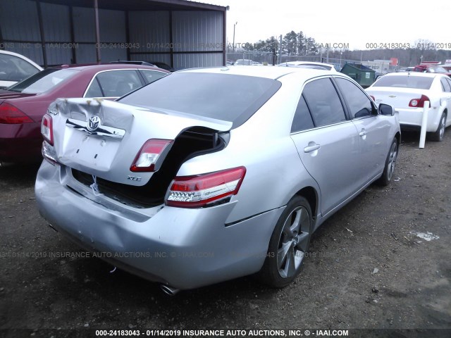 4T1BK3EK7AU109057 - 2010 TOYOTA CAMRY SE/LE/XLE 银色 照片 4