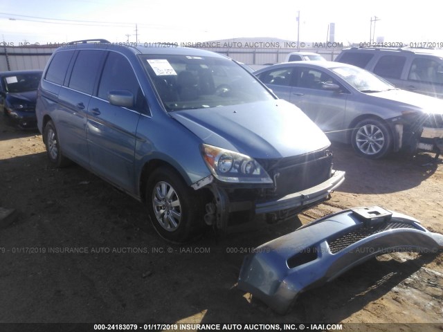 5FNRL3H71AB004224 - 2010 HONDA ODYSSEY EXL Light Blue photo 1