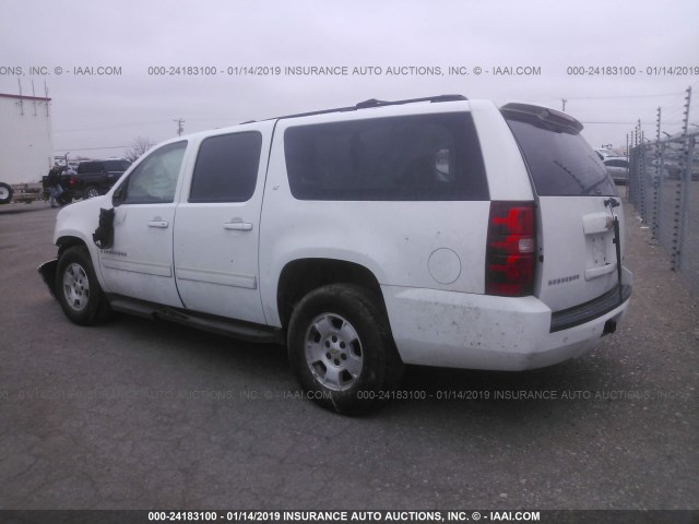 1GNFC26079R262358 - 2009 CHEVROLET SUBURBAN C1500 LT WHITE photo 3