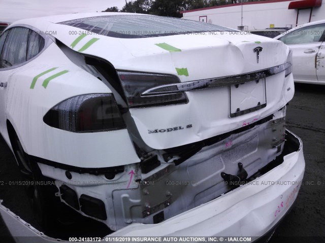 5YJSA1H19EFP52944 - 2014 TESLA MODEL S WHITE photo 6