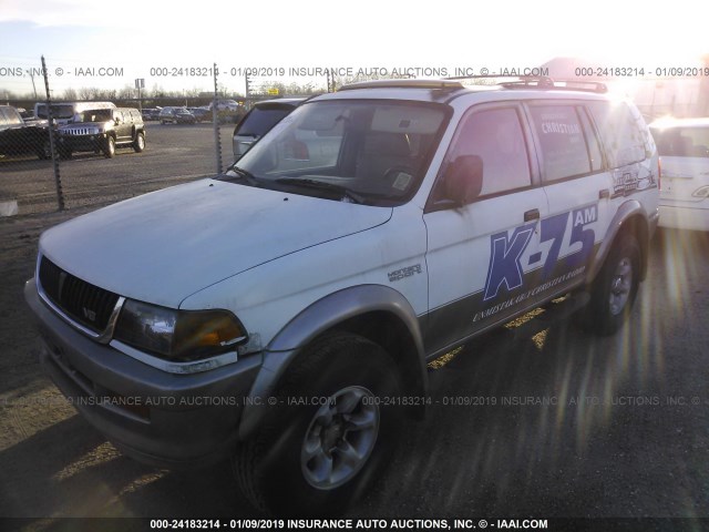 JA4LS41P9WP009719 - 1998 MITSUBISHI MONTERO SPORT XLS WHITE photo 2