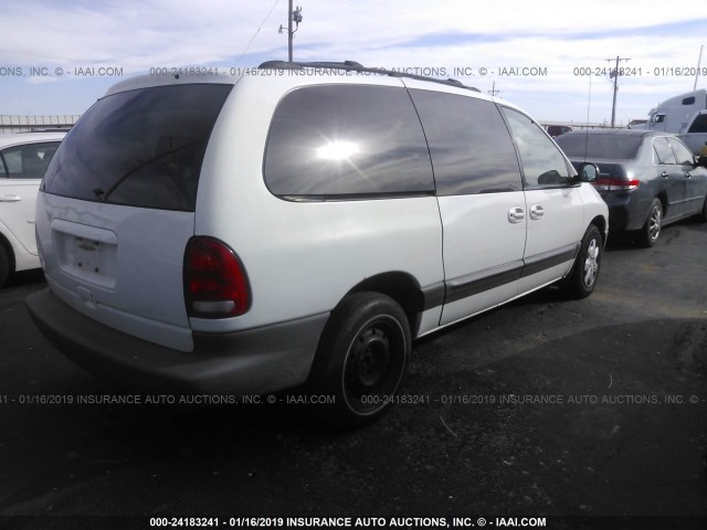 1B4GP44G6YB657147 - 2000 DODGE GRAND CARAVAN SE/SPORT WHITE photo 4