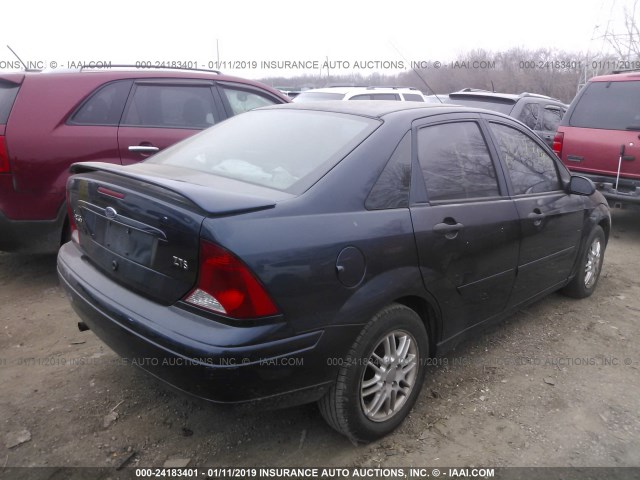 1FAFP3430YW309526 - 2000 FORD FOCUS SE/SE SPORT BLUE photo 4