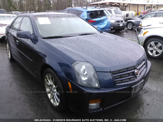 1G6DP577260207336 - 2006 CADILLAC CTS HI FEATURE V6 BLUE photo 1