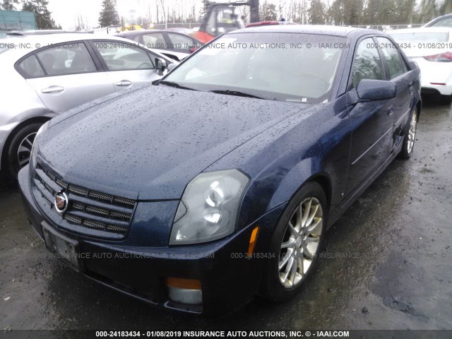 1G6DP577260207336 - 2006 CADILLAC CTS HI FEATURE V6 BLUE photo 2