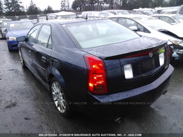 1G6DP577260207336 - 2006 CADILLAC CTS HI FEATURE V6 BLUE photo 3