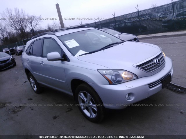 JTJHW31U682045266 - 2008 LEXUS RX 400H SILVER photo 1