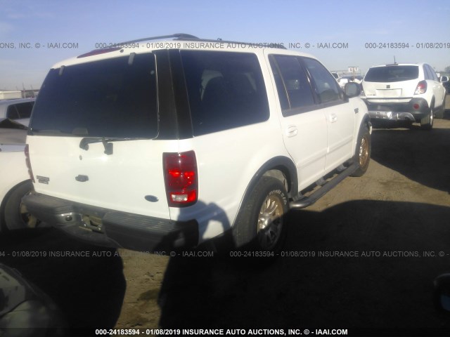 1FMRU15L9YLA57436 - 2000 FORD EXPEDITION XLT WHITE photo 4