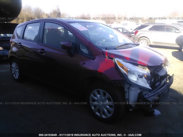 3N1CE2CP0FL426112 - 2015 NISSAN VERSA NOTE S/S PLUS/SV/SL/SR RED photo 1