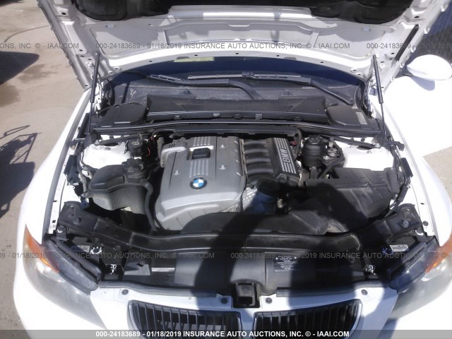 WBAVB17586NK34841 - 2006 BMW 325 I AUTOMATIC WHITE photo 10