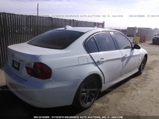 WBAVB17586NK34841 - 2006 BMW 325 I AUTOMATIC WHITE photo 4