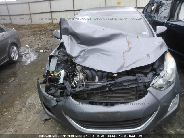 5NPDH4AE8DH282151 - 2013 HYUNDAI ELANTRA GLS/LIMITED GRAY photo 6