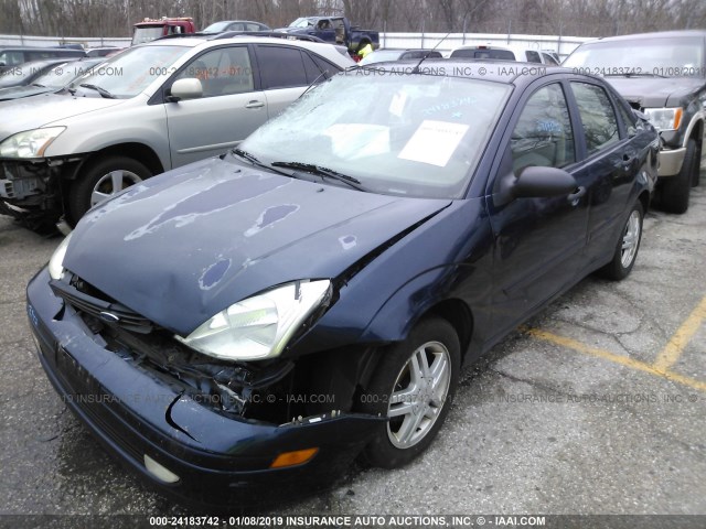 1FAFP34351W163520 - 2001 FORD FOCUS SE/SE SPORT Navy photo 2