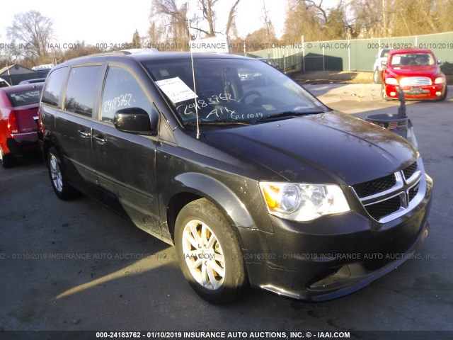 2C4RDGCG3GR242746 - 2016 DODGE GRAND CARAVAN SXT BLACK photo 1