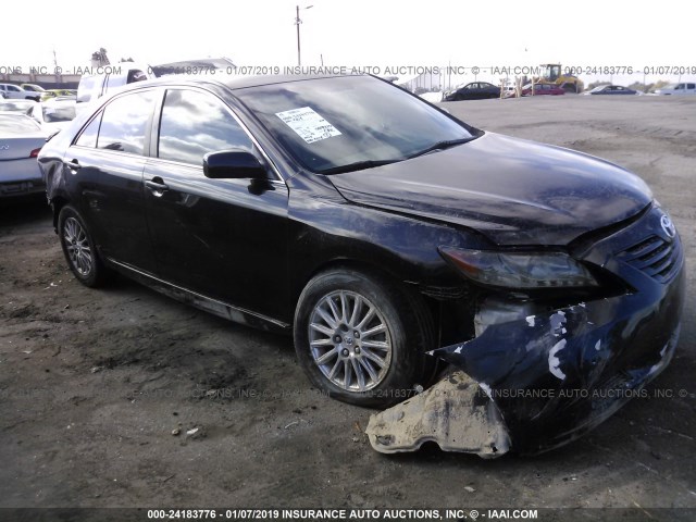 4T4BE46K18R028633 - 2008 TOYOTA CAMRY CE/LE/XLE/SE BLACK photo 1