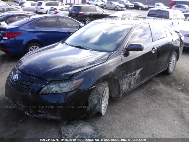 4T4BE46K18R028633 - 2008 TOYOTA CAMRY CE/LE/XLE/SE BLACK photo 2