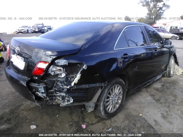 4T4BE46K18R028633 - 2008 TOYOTA CAMRY CE/LE/XLE/SE BLACK photo 4