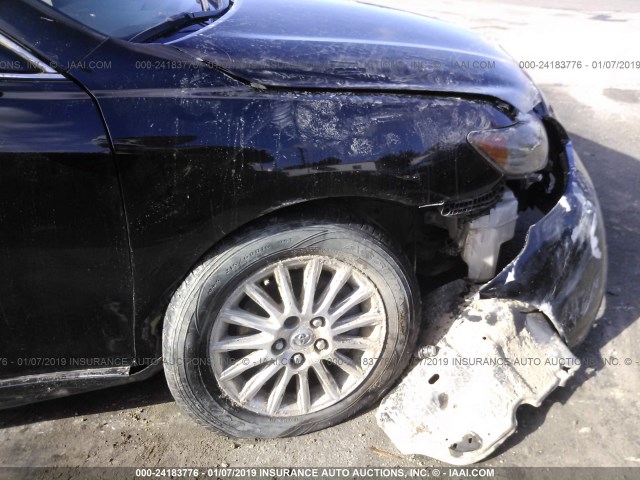 4T4BE46K18R028633 - 2008 TOYOTA CAMRY CE/LE/XLE/SE BLACK photo 6