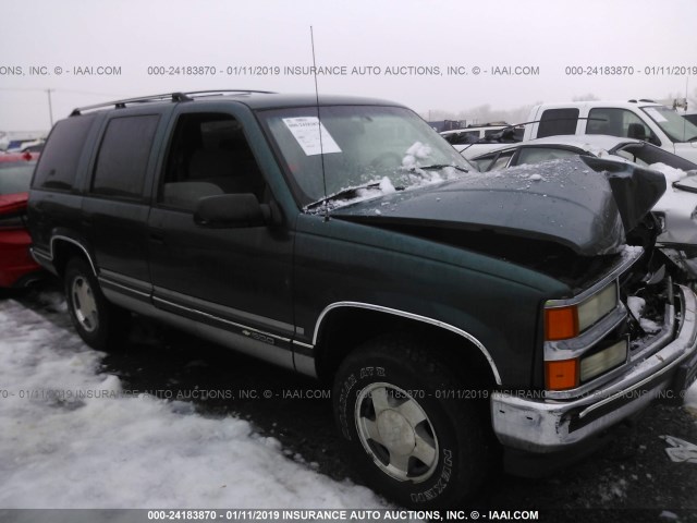 1GNEK13K1SJ459495 - 1995 CHEVROLET TAHOE K1500 GREEN photo 1