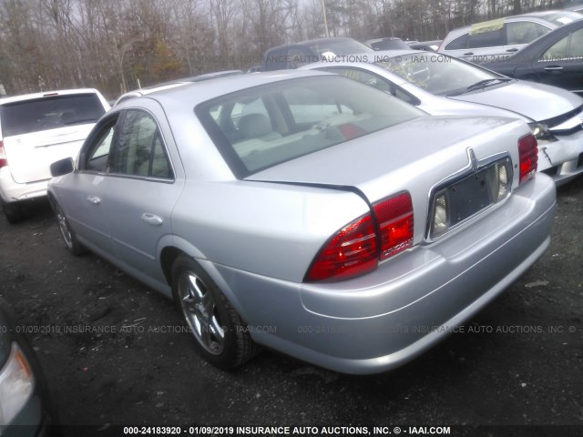 1LNHM87A42Y602436 - 2002 LINCOLN LS SILVER photo 3