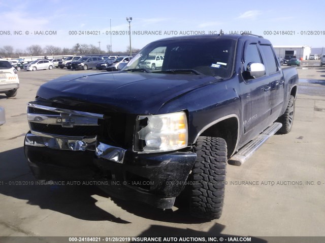 3GCEC130X8G132737 - 2008 CHEVROLET SILVERADO C1500 BLUE photo 2