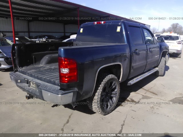 3GCEC130X8G132737 - 2008 CHEVROLET SILVERADO C1500 BLUE photo 4