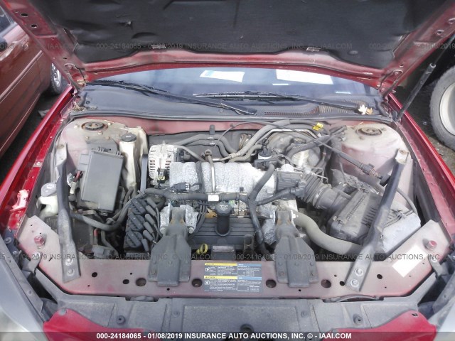 2G2WP552X71224554 - 2007 PONTIAC GRAND PRIX წითელი ფოტო 10