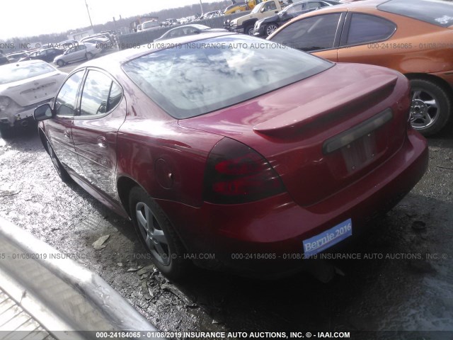 2G2WP552X71224554 - 2007 PONTIAC GRAND PRIX წითელი ფოტო 3