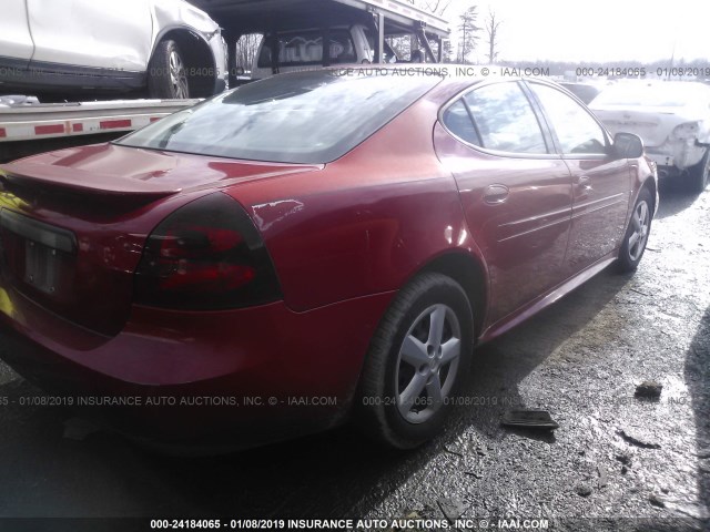2G2WP552X71224554 - 2007 PONTIAC GRAND PRIX წითელი ფოტო 4