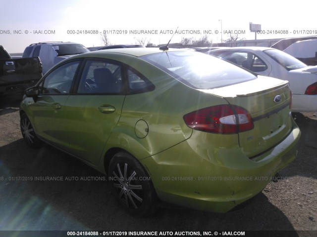 3FADP4BJ3BM240899 - 2011 FORD FIESTA SE GREEN photo 3