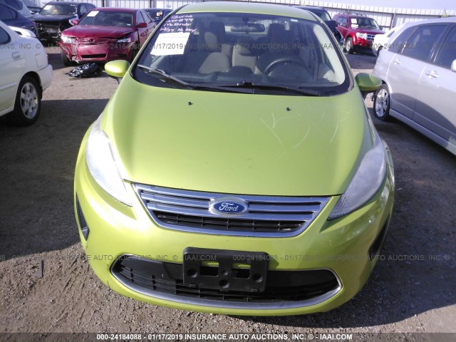 3FADP4BJ3BM240899 - 2011 FORD FIESTA SE GREEN photo 6