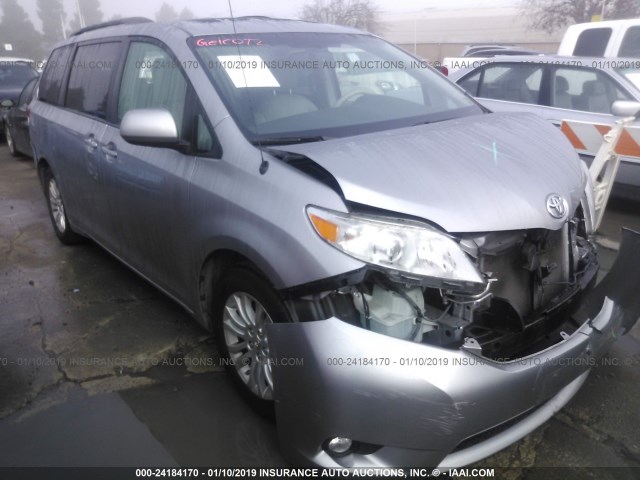 5TDYK3DC6CS246250 - 2012 TOYOTA SIENNA XLE/LIMITED SILVER photo 1