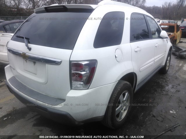 2CNDL63F166085423 - 2006 CHEVROLET EQUINOX LT WHITE photo 4