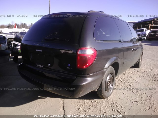 2D4GP44L97R297505 - 2007 DODGE GRAND CARAVAN SXT BLACK photo 4