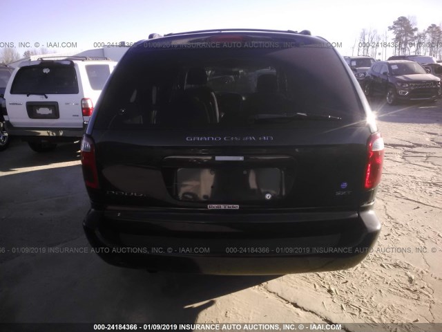 2D4GP44L97R297505 - 2007 DODGE GRAND CARAVAN SXT BLACK photo 6