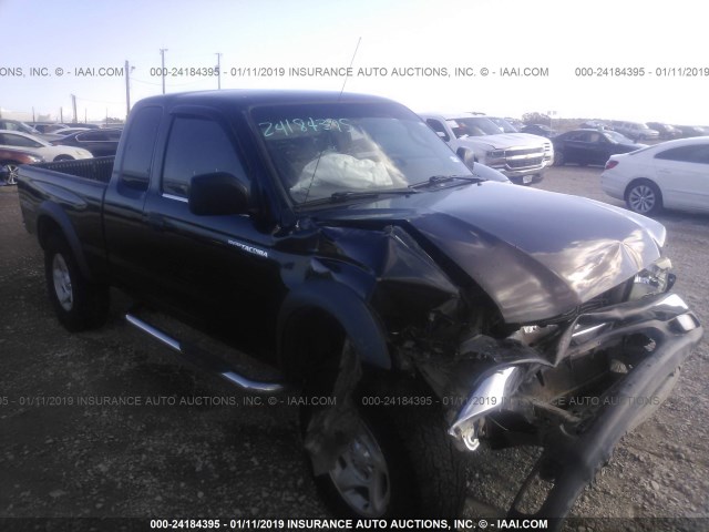 5TEWN72N33Z255758 - 2003 TOYOTA TACOMA XTRACAB BLACK photo 1